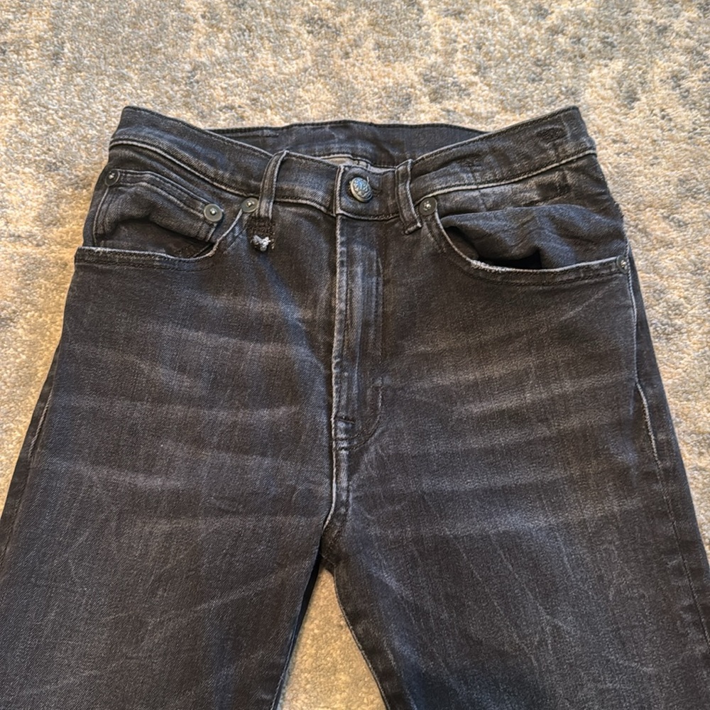 R13 High Rise Skinny Black Jeans - Picture 7 of 16